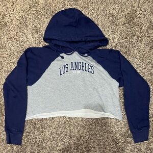 Forever 21, Navy cropped hoodie, size small